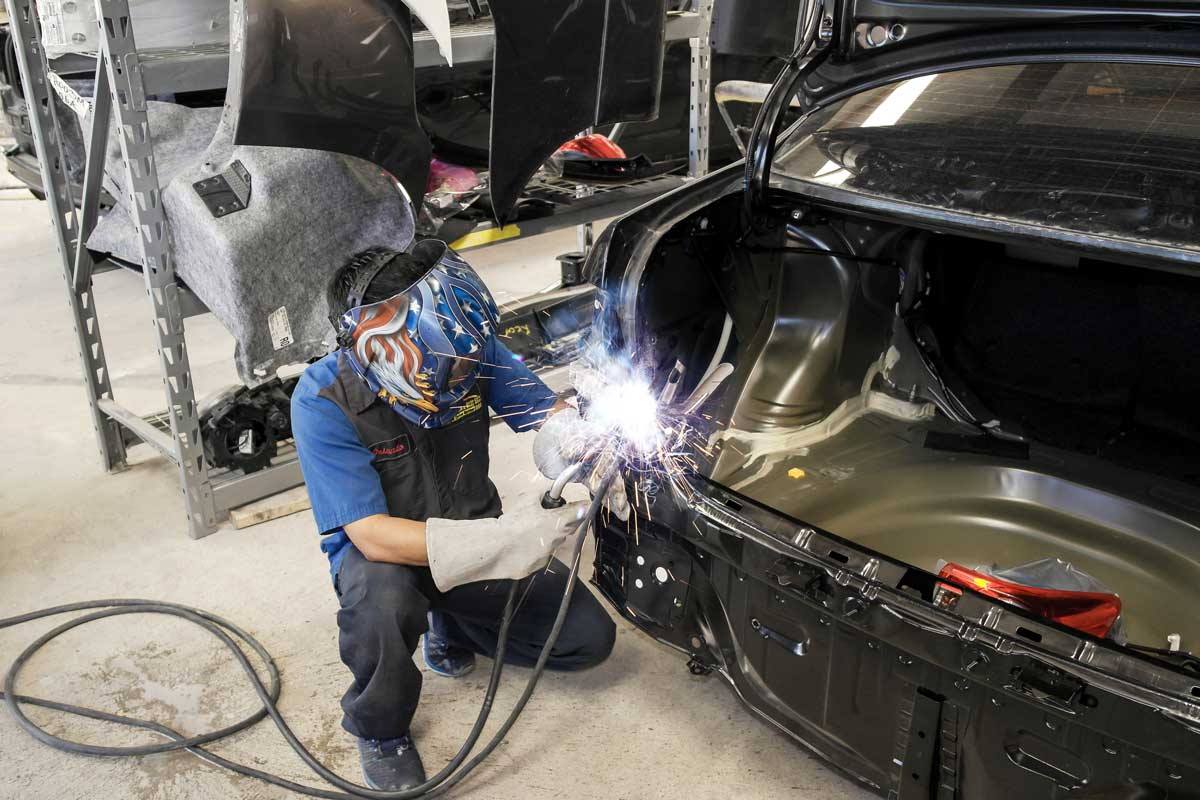 Structural welding repair — Santa Ana Body Shop Houston TX