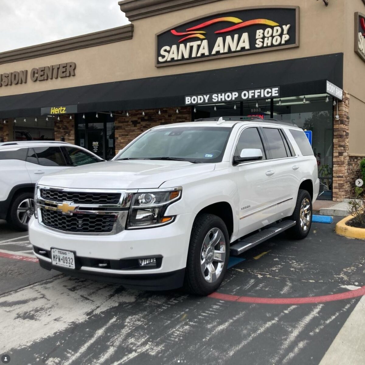 Chevy Tahoe at Santa Ana Body Shop Houston